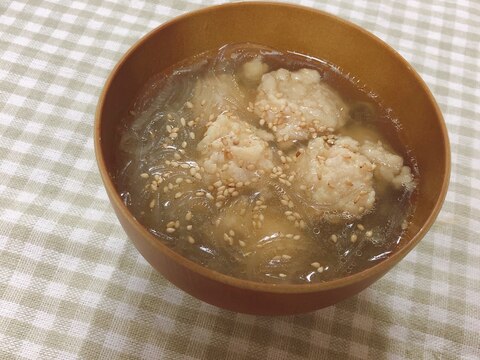 肉団子と春雨のスープ